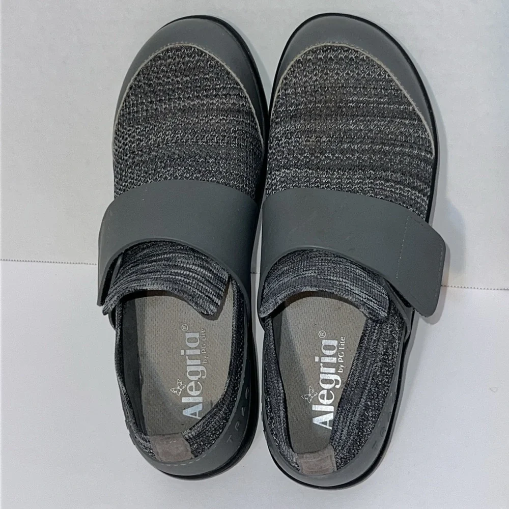Algeria Women’s Dasher Charcoal Shoe Comfort Work Size 9